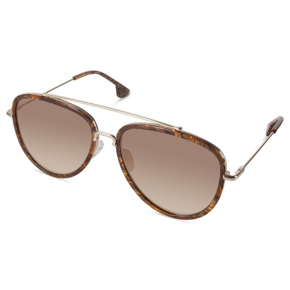 Alice + Olivia Lincoln Sunglasses in Burlwood